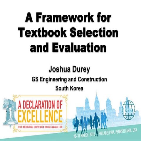 Textbook Eval Workshop