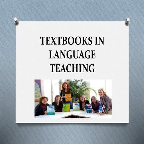 Textbooks in language teaching. 2016