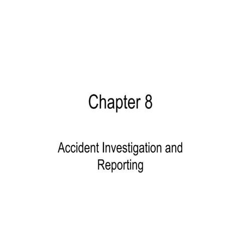 Safety Management Chapter 8