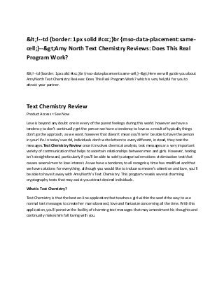 Text Chemistry Reviews Ideas