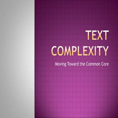 Text Complexity 7-12