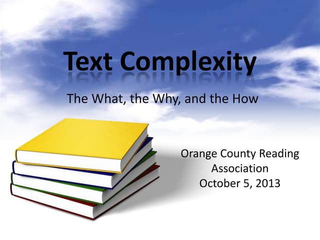 Text complexity ocra 10.5.13