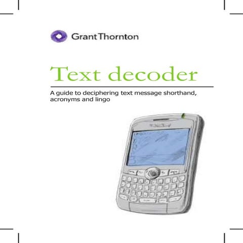 Decode Text Messages with Our Guide to Acronyms and Lingo | PDF