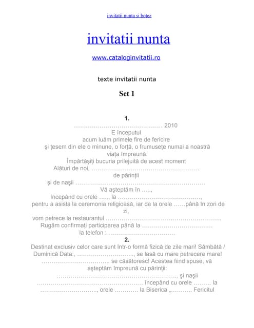 Invitatii De Nunta Invitatiioriginalero