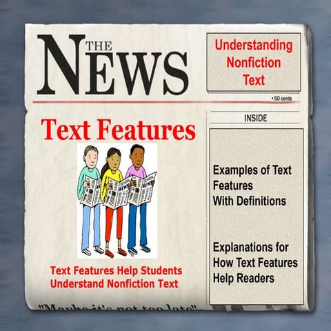 Text features