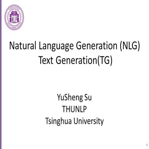 Survey of the current trends, and the future in Natural Language Generation 