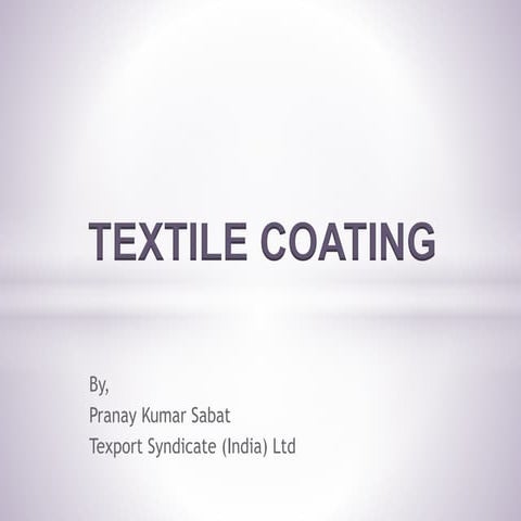 Textile coating