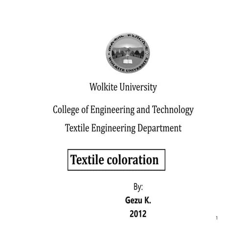 Textile coloration, dyeing and printing of textile materials