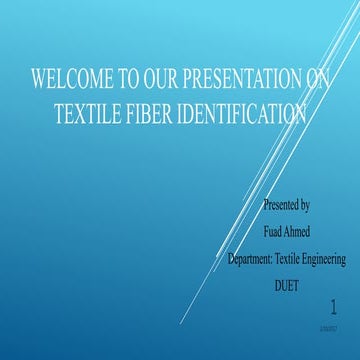 Textile fiber identification