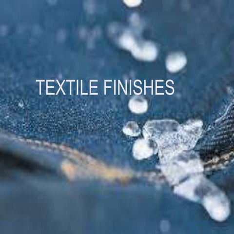 Textile finishing