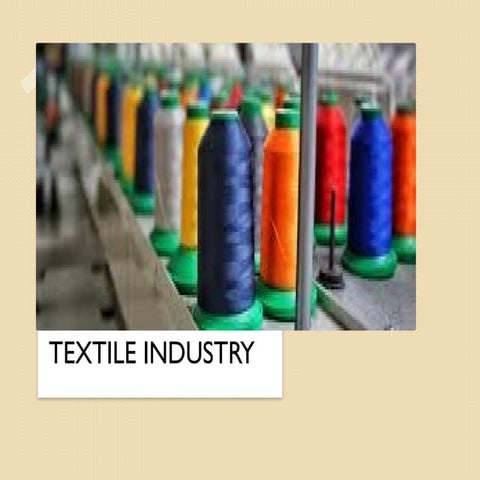 Textile manufacturing and fabric processing (fiber to fabric) | PPTX