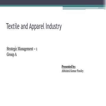 Textile industry and it's market analysis