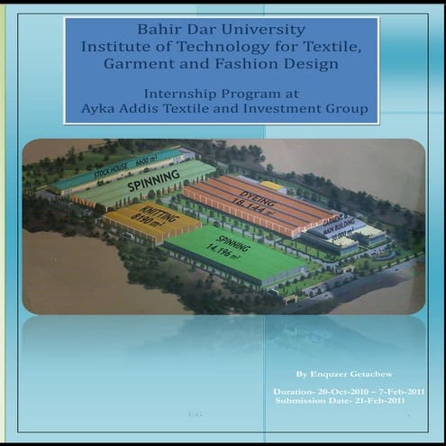 Textile internship program report