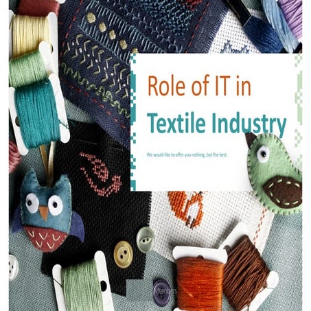 Application of computer in textile industry | PPTX