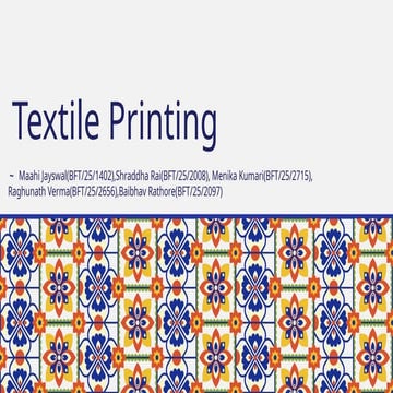 Flock printing | PDF