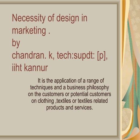 Textiles and business | PPT