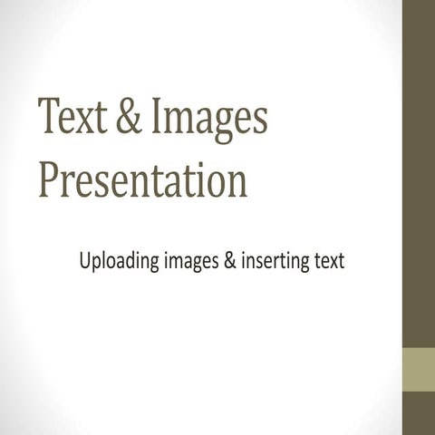 Text images presentation | PPT