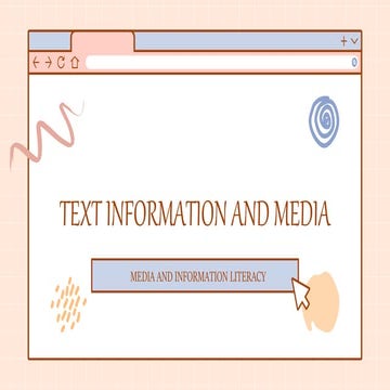 TEXT INFORMATION AND MEDIA POWERPOINT MIT