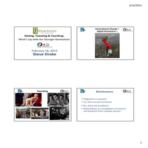 Texting tweeting & tweerking    what's up with the younger generation