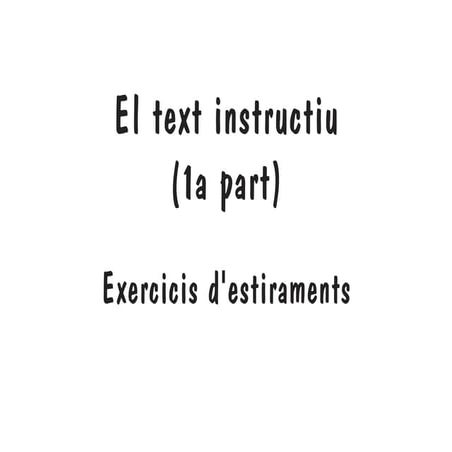 el text instructiu | PDF