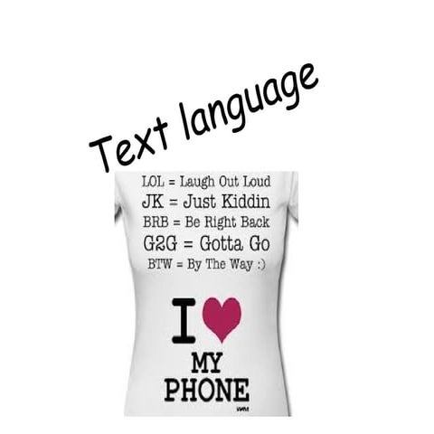 Text language (comm) | PPT