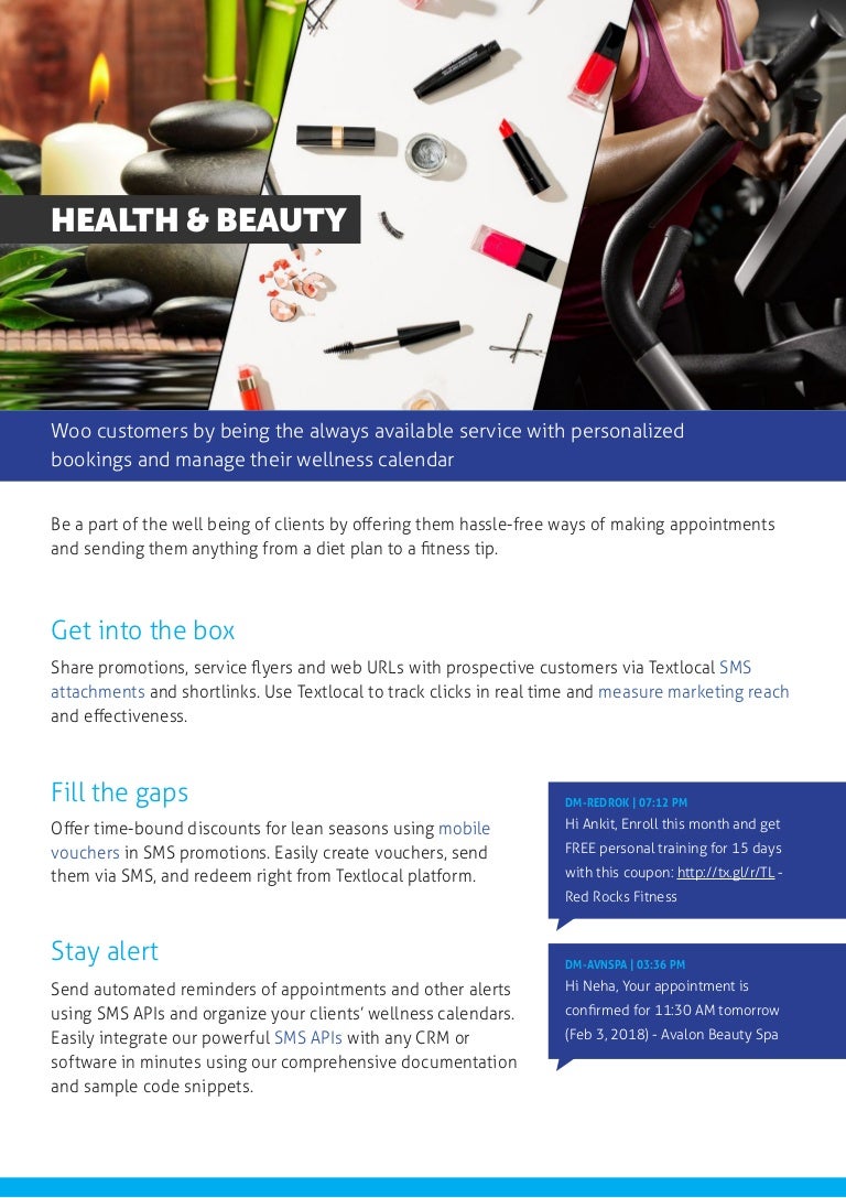 Textlocal For Health Beauty