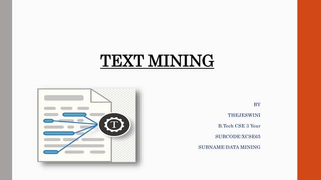 Text mining