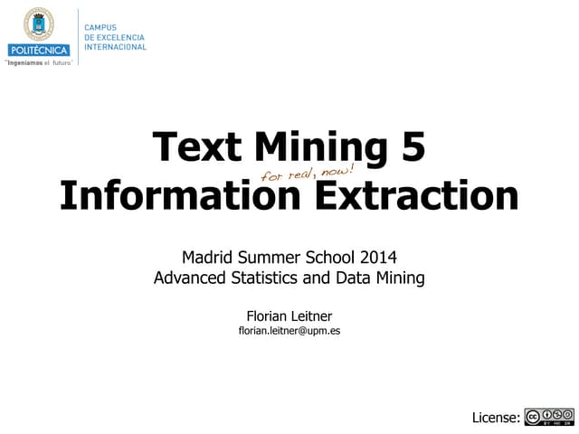 OUTDATED Text Mining 5/5: Informati...