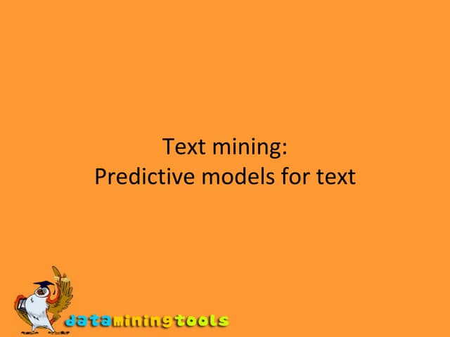 Textmining Predictive Models