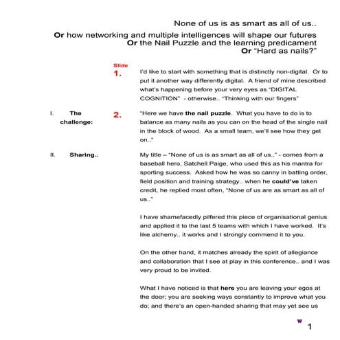 Text for None of us is as smart as all of us