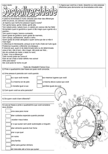 Texto diversidade
