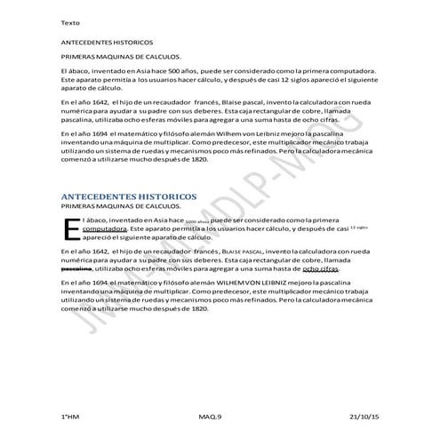 Texto ANTECEDENTES HISTORICOS