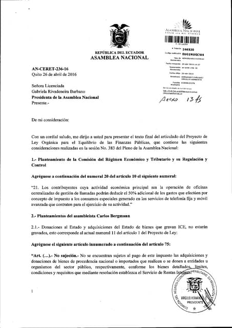 CAMBIOS INCLUIDOS LEY EQUILIBRIO FI...