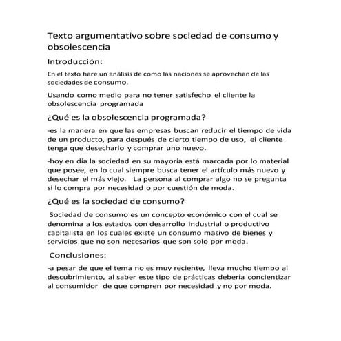 Texto argumentativo