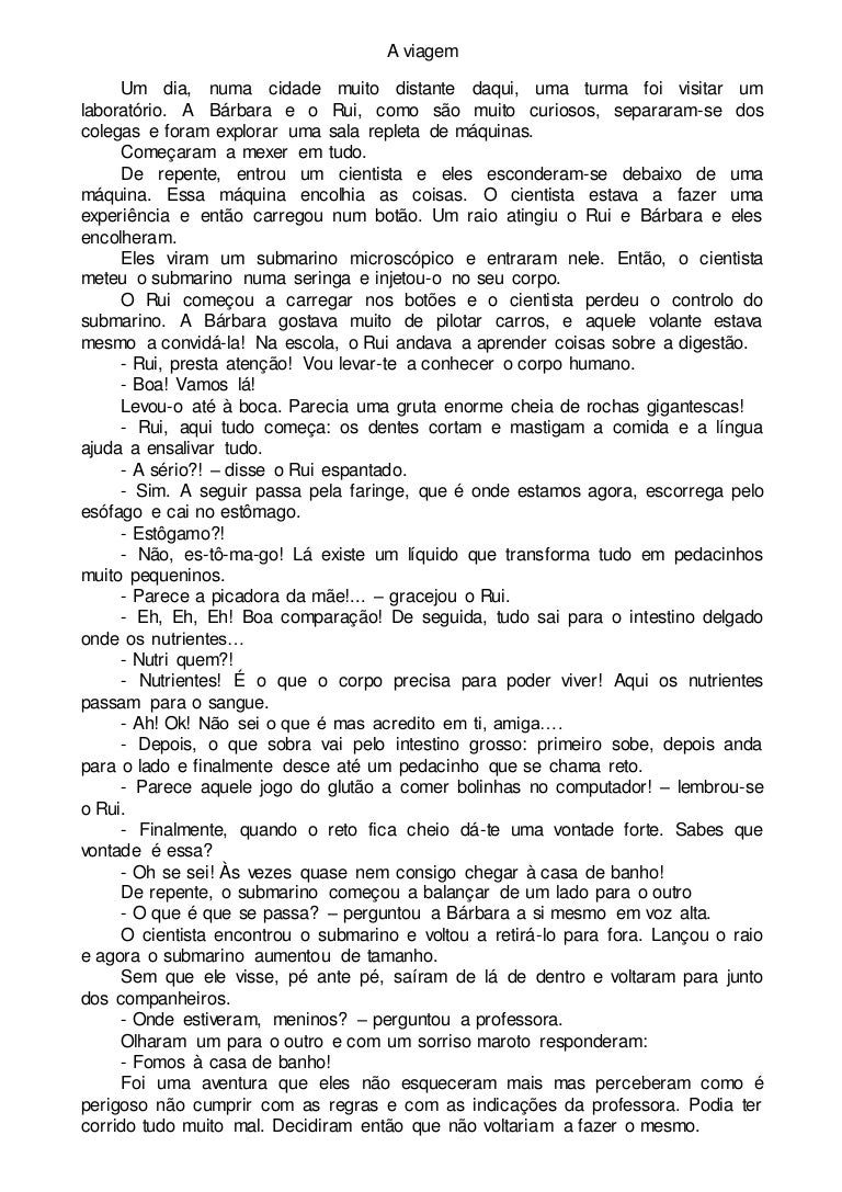 Texto a viagem Texto a viagem