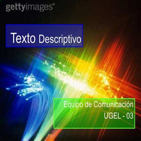 Texto descriptivo  -  taller 4