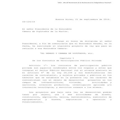 Texto de projeto de lei sobre participação público-privada aprovado pelo Sena...
