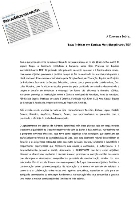 Texto evento à conversa sobre    bo...