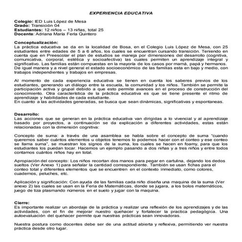 Texto experiencia educativa