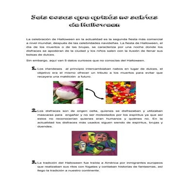 Seis cosas que quizás no sabías de Halloween