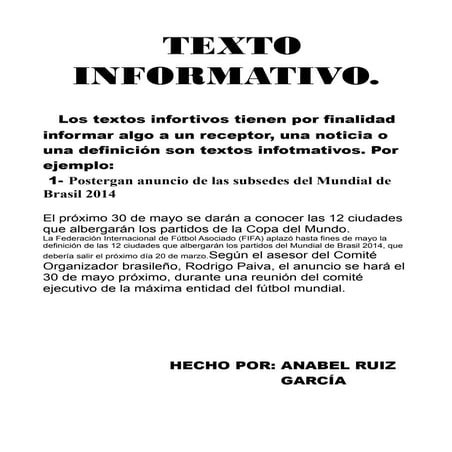 Texto informativo | ODT