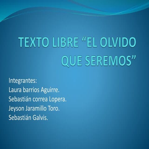 Texto libre | PPTX
