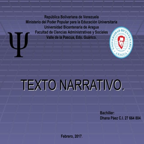 Texto narrativo