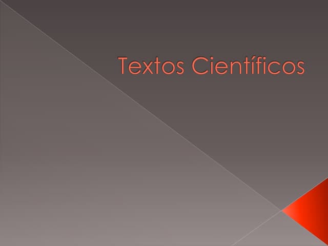 Textos científicos