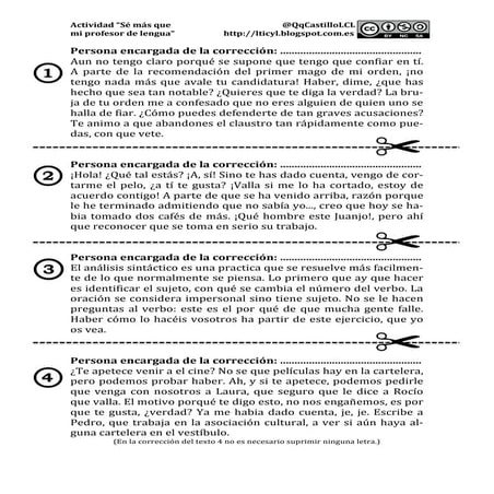 Textos con errores gramaticales (solucionario) (versión 2) | DOCX