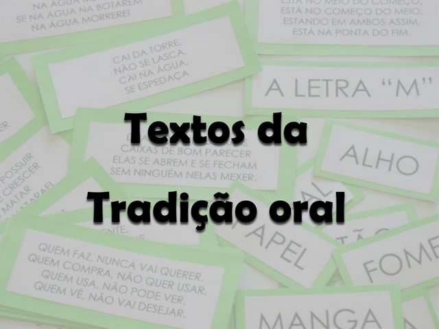 Textos da tradição oral