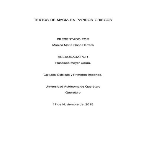 Textos de magia en papiros griego1