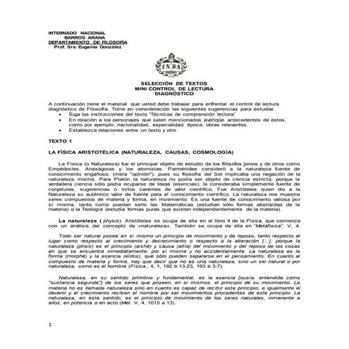 Texos control lectura  2015