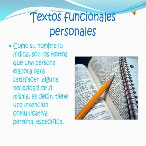 Textos Funcionales Personales  Mich