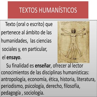 Textos humanísticos